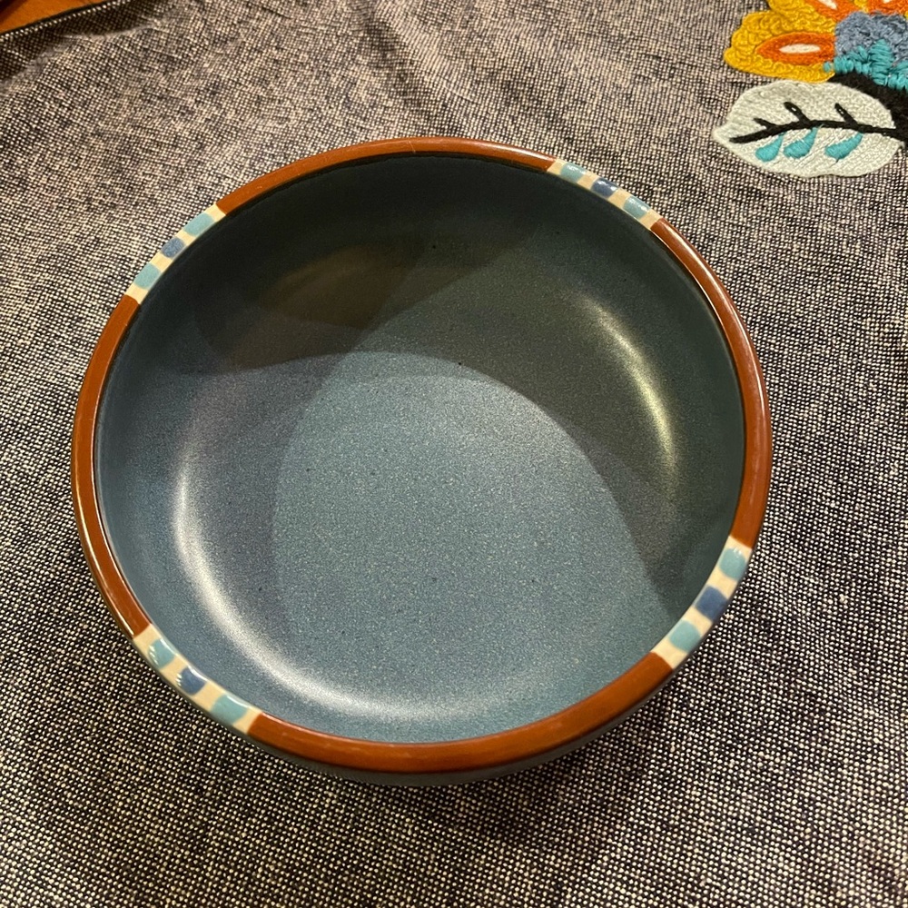Vintage Mesa Dansk blue cereal , fruit bowl Japan